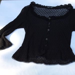 Cropped Sheer Cover Up